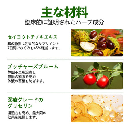 CleraNaure® FluidEase 脚の血行促進用プロフェッショナルクリームが本物の安心感をお届けします！