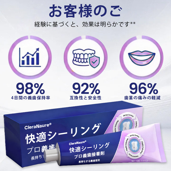 CleraNaure® コンフォートシールプロ デンチャーアダーシブ🛡️