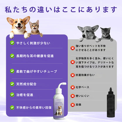 CleraNaure® WaxLift ペットイヤーリンス🫧